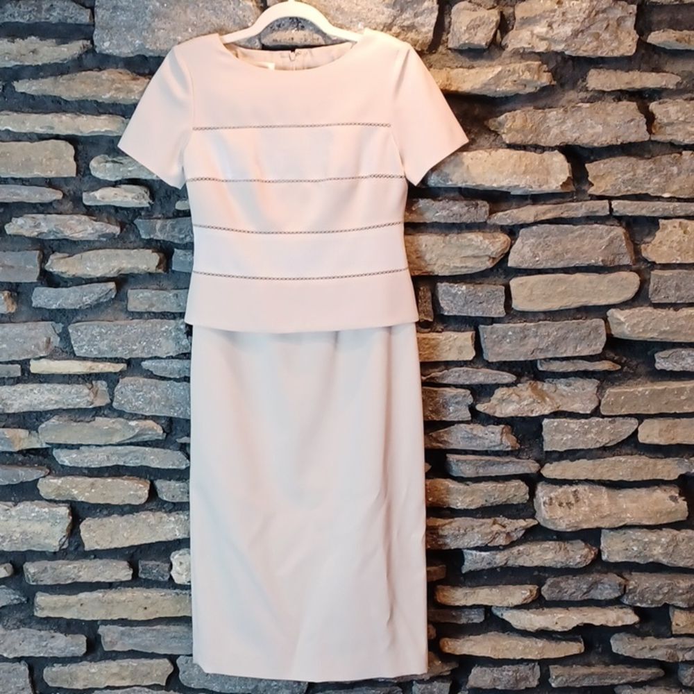 Women's Talbots Sunday semi formal cream dress sz 2 petite